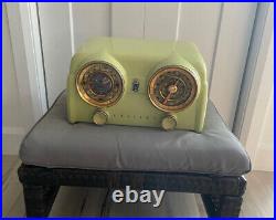 Vintage CROSLEY Model D-25, #21182 GREEN Mid Century Dashboard Radio SUPER RARE