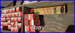 Vintage Carry All Vacuum Tube Radio TV Repair Caddy Case Box with Tubes UNTESTED