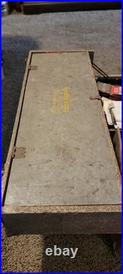 Vintage Carry All Vacuum Tube Radio TV Repair Caddy Case Box with Tubes UNTESTED