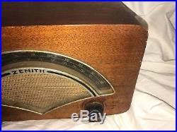 Vintage Charles/Ray Eames Zenith 8H034 Plywood Tube Radio Mid Century
