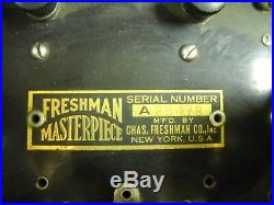 Vintage Chas. Freshman Co. Masterpiece Tube Radio
