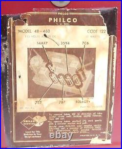 Vintage Classic 1948 Philco Model 48-460 (Hippo) Table Radio. A Beautiful Radio