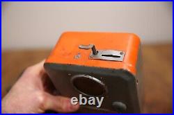Vintage Coin Operated Meter Matic Tube Radio Jukebox Game Part Counter Box metal