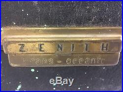 Vintage Collectible Zenith Wave-Magnet Super Deluxe Trans-Oceanic Portable Radio