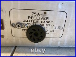 Vintage Collins 75A-3 Tube Receiver Ham Radio