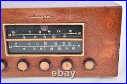 Vintage Columbia Contemporary Wooden Case Vacuum Tube Radio
