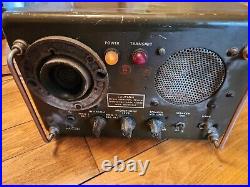 Vintage Control Tube radio Set C-845/U For Parts