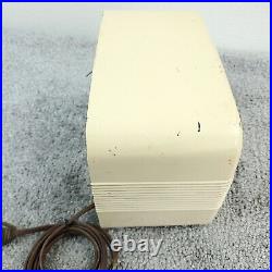 Vintage Coronado Tube Radio Model 43-8201 AM Tabletop 1950's MCM White Works