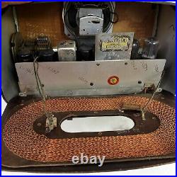 Vintage Coronado Tube Radio Model 43-8305 1946 Rare MCM Bakelite AM Has Hum