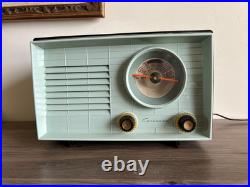 Vintage Coronado tube Radio 1950 mint green sea foam am radio works mid century Vintage Coronado tube Radio 1950 mint green sea foam am radio works mid century