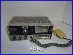 Vintage Courier 23 CB Base Station Tube Radio early 60s Powers On with JM+3 Mic