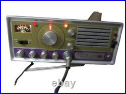 Vintage Courier Royale CB Radio Tube Radio withMicrophone Clean READ DESCRIPTION