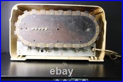 Vintage Crack Free Art Deco Fada Antique Solid Ivory Color Bakelite Tube Radio