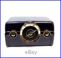 Vintage Crosley 1950 Bakelite Tube Radio Model 10-136 E Dashboard Brown Works