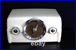 Vintage Crosley Antique Dashboard Type Auto Near Mint Chrome Trim Bakelite Radio