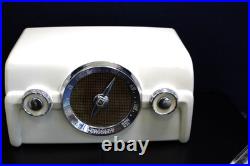 Vintage Crosley Antique Dashboard Type Auto Near Mint Chrome Trim Bakelite Radio
