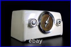 Vintage Crosley Antique Dashboard Type Auto Near Mint Chrome Trim Bakelite Radio