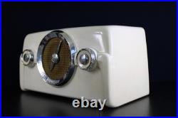 Vintage Crosley Antique Dashboard Type Auto Near Mint Chrome Trim Bakelite Radio