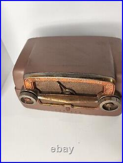 Vintage Crosley Dashboard Tube Radio E-15TN 1953 For Parts or Repair