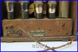 Vintage Crosley Model 179 Cathedral Table Radio for restoration
