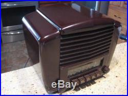 Vintage Crosley Model 628B bakelite tube bc/sw radio restored