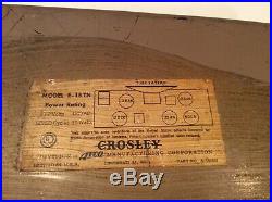 Vintage Crosley Model E-15-tn Tube Radio Mid-century