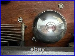 Vintage Crosley Super Trirdyn Regular (1925) Wood Tube Casket Radio UNTESTED
