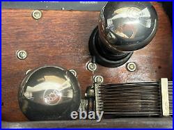 Vintage Crosley Super Trirdyn Regular (1925) Wood Tube Casket Radio UNTESTED