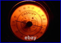 Vintage Crosley Tombstone Tube Radio 515 Serviced! Nice & Works! Sold As Is