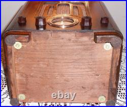 Vintage Crosley Tombstone Tube Radio 515 Serviced! Nice & Works! Sold As Is