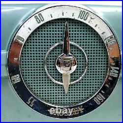 Vintage Crosley Tube Radio Metallic Green 10-140 Dashboard AM Bakelite Works