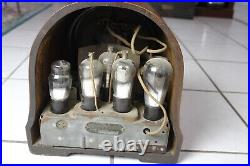 Vintage Crosley Tube Radio Model 48 Repwood Gothic Wigit Elf Radio For repair