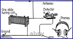 Vintage Crystal Radio Circa 1920's Working Codition Rare