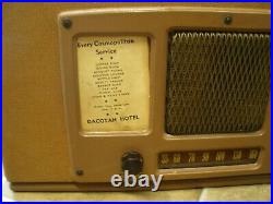 Vintage Dacotah Hotel Coin Operated Tube Radio RO-LA COIN 101-6T As is Parts