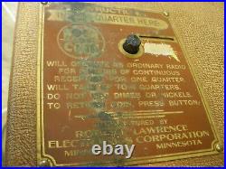 Vintage Dacotah Hotel Coin Operated Tube Radio RO-LA COIN 101-6T As is Parts