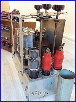 Vintage Decca Beau PX4 300B Valve Tube Amplifier & Radio Tannoy, Leak Speaker