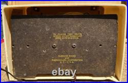 Vintage Deco 1949 Emerson Radio 602 AM Art Deco Radio Untested Turns On Vintage Deco 1949 Emerson Radio 602 AM Art Deco Radio Untested Turns On