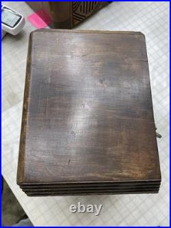 Vintage Delco 1105 Tube Radio For Restore Untested As Is