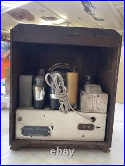 Vintage Delco 1105 Tube Radio For Restore Untested As Is