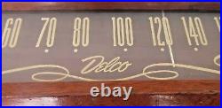 Vintage Delco Table Radio R-1229 Two-Toned WORKS & LIGHTS UP Wood Rare Antique