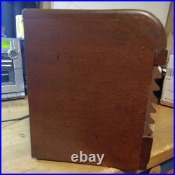 Vintage Delco Tube Radio Model R-1229 Wood Cabinet Tested Working SEEDESCRIPTION