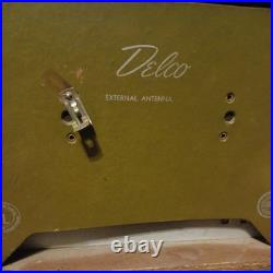 Vintage Delco Tube Radio Model R-1229 Wood Cabinet Tested Working SEEDESCRIPTION