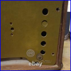 Vintage Delco Tube Radio Model R-1229 Wood Cabinet Tested Working SEEDESCRIPTION