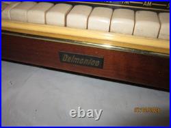 Vintage Delmonico AM/FM/SW Tube Radio Model PB-742 in Beautiful Wooden Case