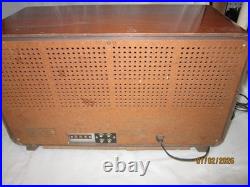 Vintage Delmonico AM/FM/SW Tube Radio Model PB-742 in Beautiful Wooden Case