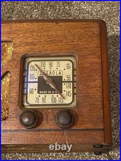 Vintage Detrola Tube Radio Model 3044 Tested Working 43 Watts