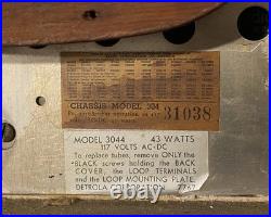 Vintage Detrola Tube Radio Model 3044 Tested Working 43 Watts