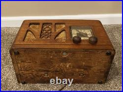 Vintage Detrola Tube Radio Model 3044 Tested Working 43 Watts