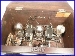 Vintage EARLY RARE Untested 3 TUBE TRANSCONTINENTAL BATTERY RADIO type ZR-4