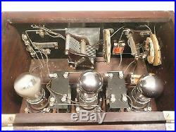 Vintage EARLY RARE Untested 3 TUBE TRANSCONTINENTAL BATTERY RADIO type ZR-4